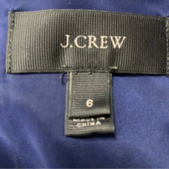 J. Crew Going Places Tweed Blue & White Knee Length Sheath Dress - Picture 10 of 11